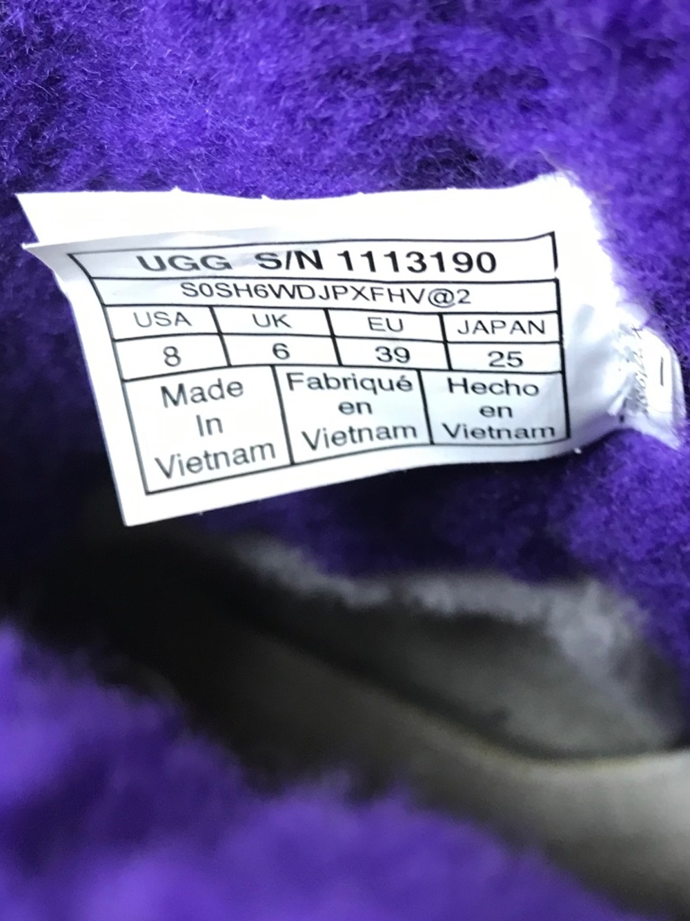 UGG CLASSIC CLEAR MINI WATERPROOF VIOLET NIGHT BOOT CYBERCORE - Picture 12 of 16